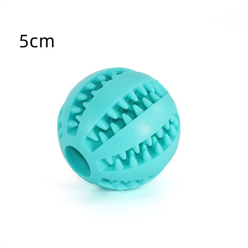 Hundtuggleksaker för tandrengöring - Extra tålig interaktiv elastisk boll för husdjur - Tillbehör för husdjur.
