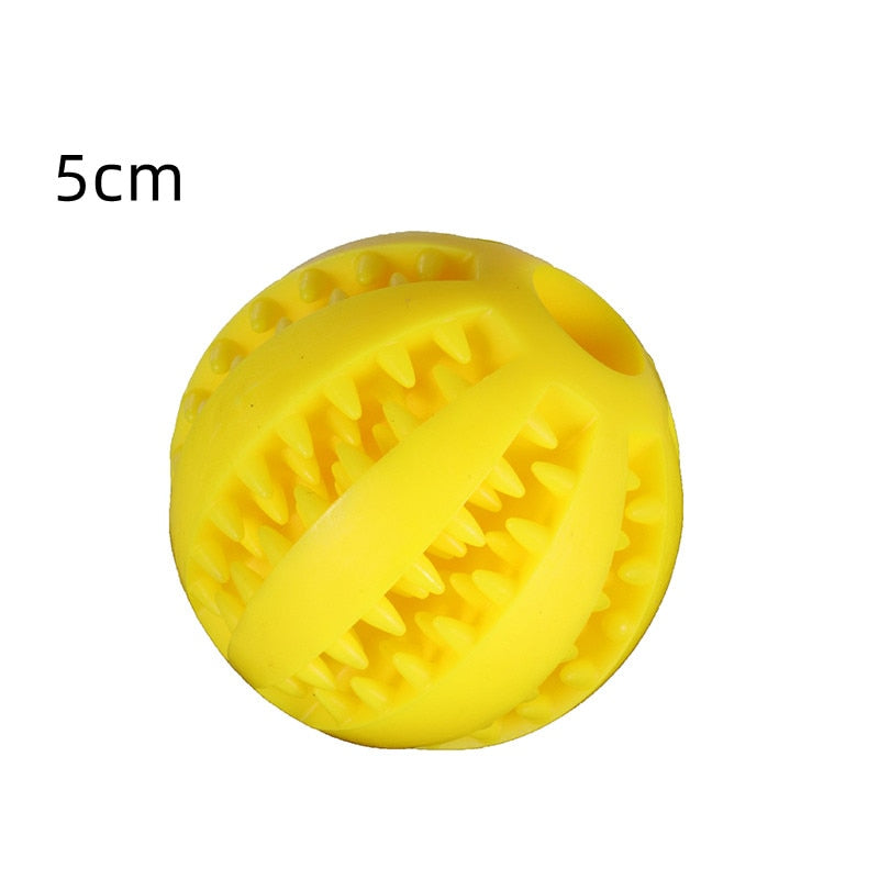 Hundtuggleksaker för tandrengöring - Extra tålig interaktiv elastisk boll för husdjur - Tillbehör för husdjur.