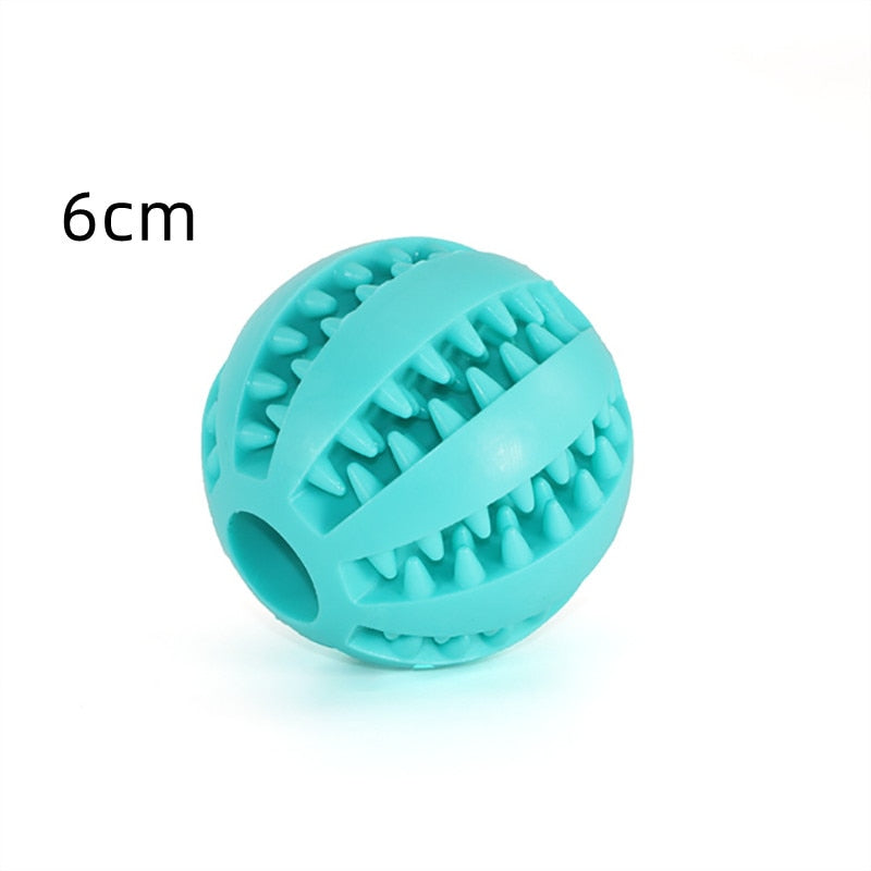 Hundtuggleksaker för tandrengöring - Extra tålig interaktiv elastisk boll för husdjur - Tillbehör för husdjur.