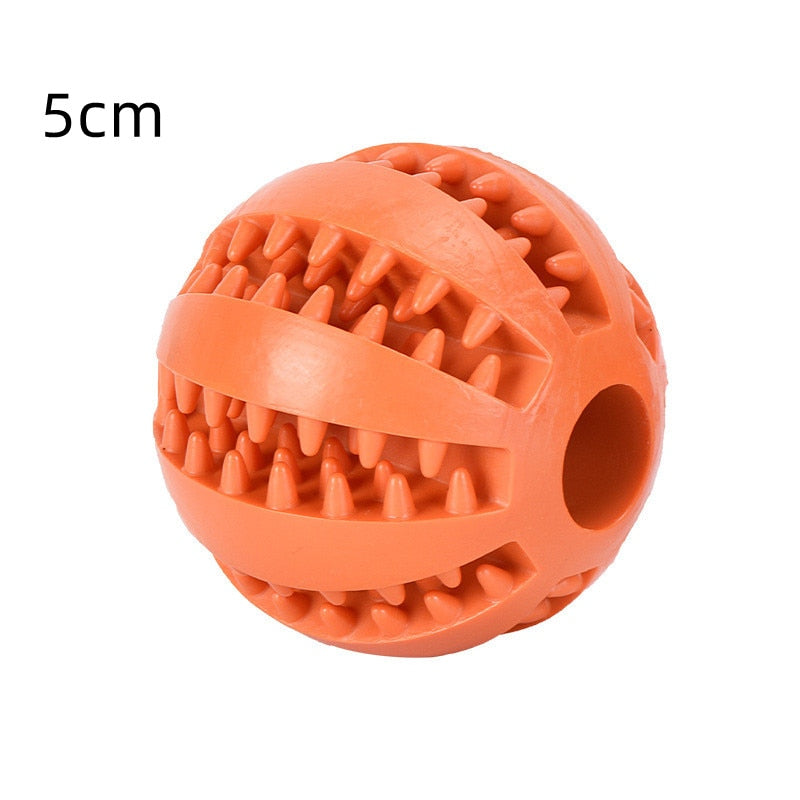 Hundtuggleksaker för tandrengöring - Extra tålig interaktiv elastisk boll för husdjur - Tillbehör för husdjur.