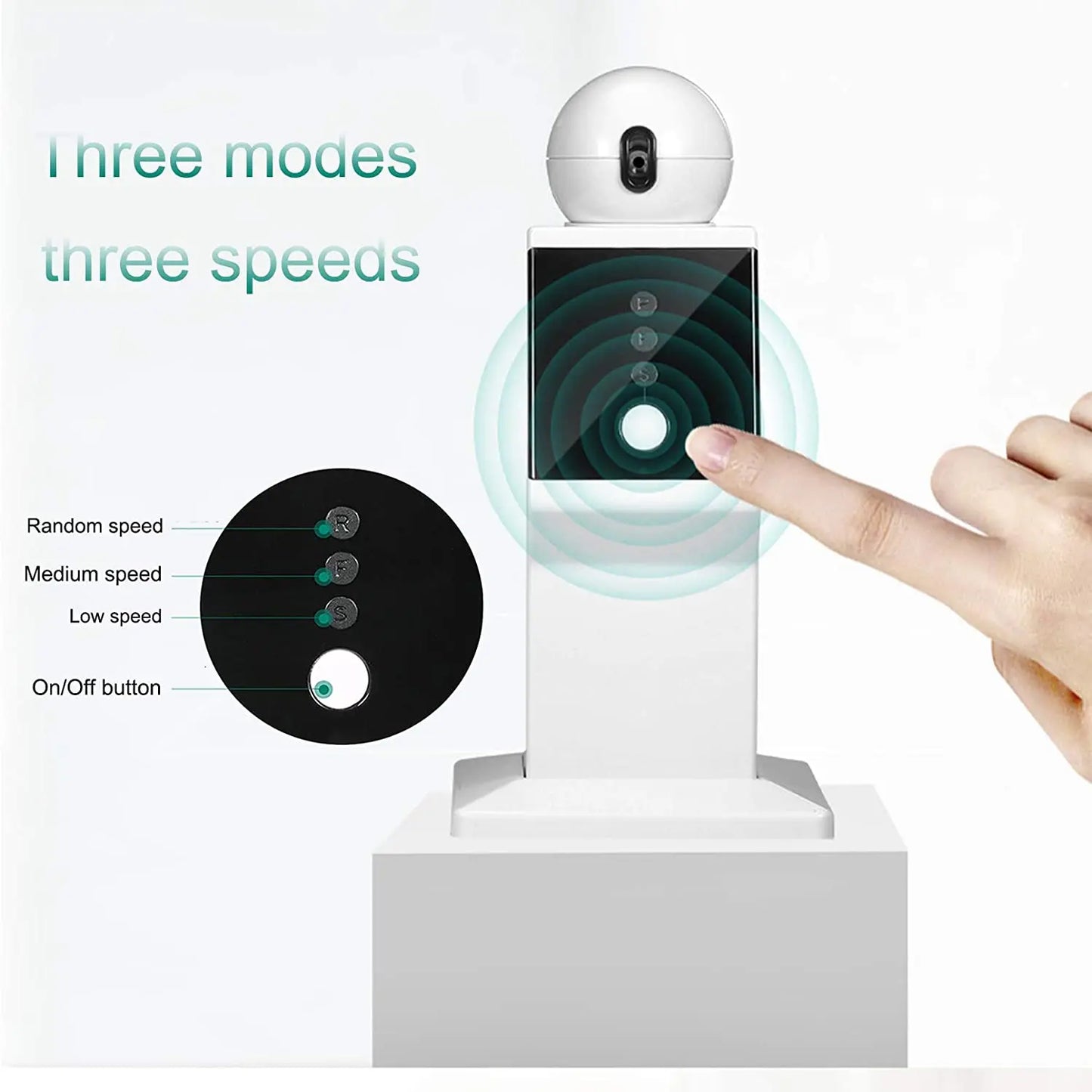Automatisk Rörande Röd Laser med USB- eller Batteridrift