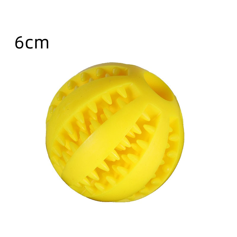 Hundtuggleksaker för tandrengöring - Extra tålig interaktiv elastisk boll för husdjur - Tillbehör för husdjur.