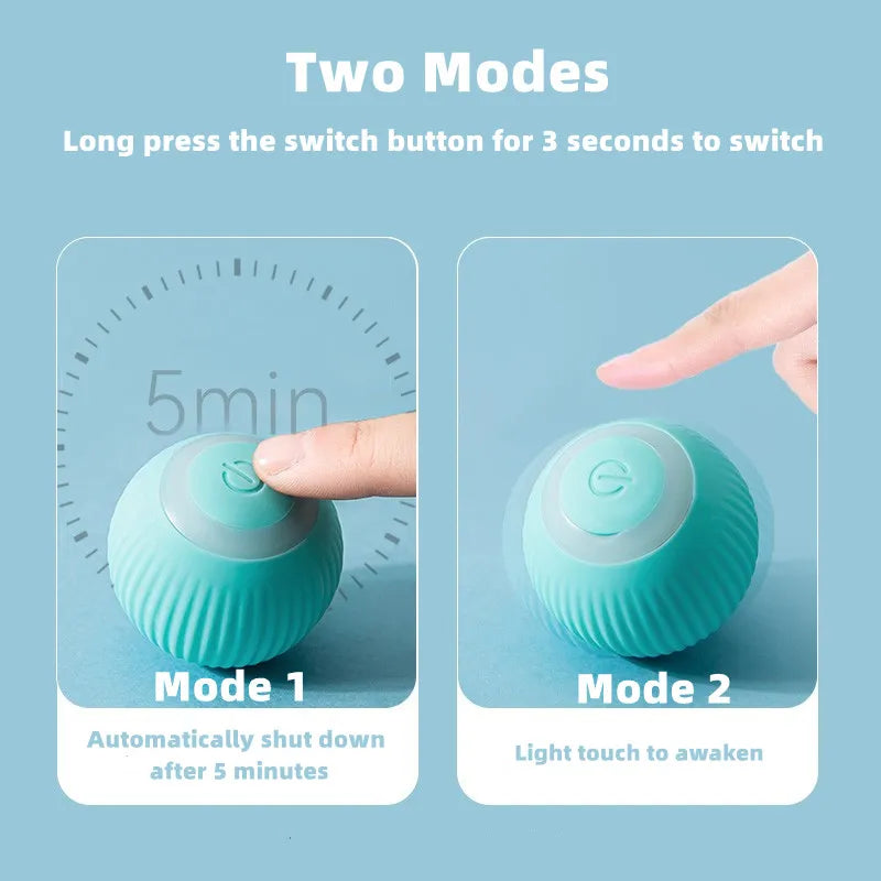 Elektrisk Kattleksak med Rullande Boll och Smart Interaktivitet
