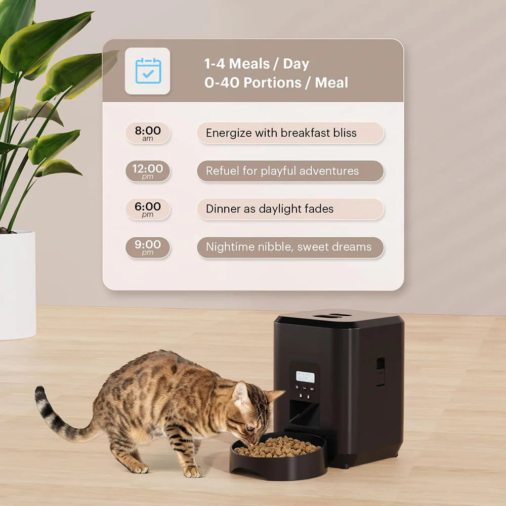 Smart Husdjursmatdispenser med Regelbunden Kvantitativ Utfodring och Ljudinspelning