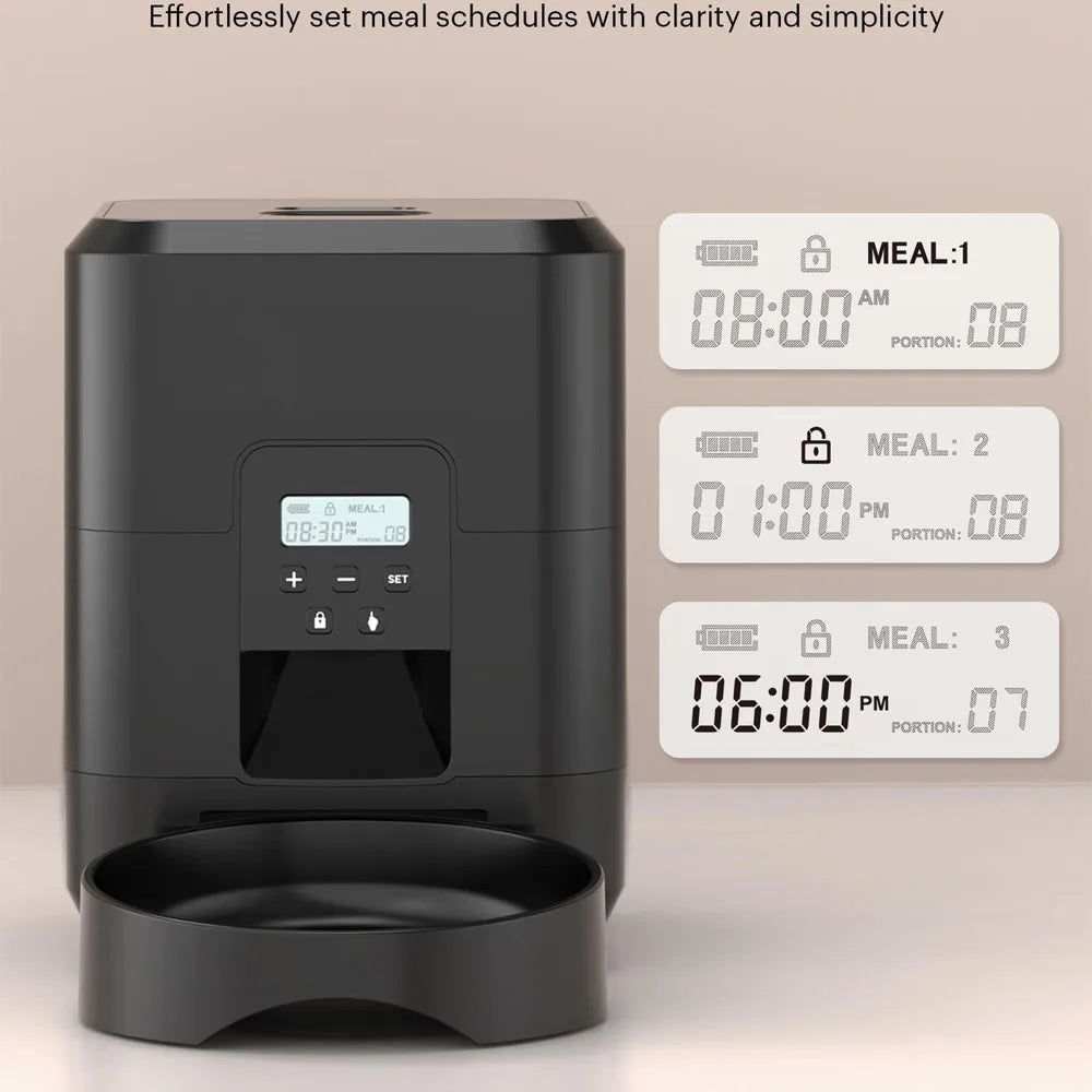 Smart Husdjursmatdispenser med Regelbunden Kvantitativ Utfodring och Ljudinspelning