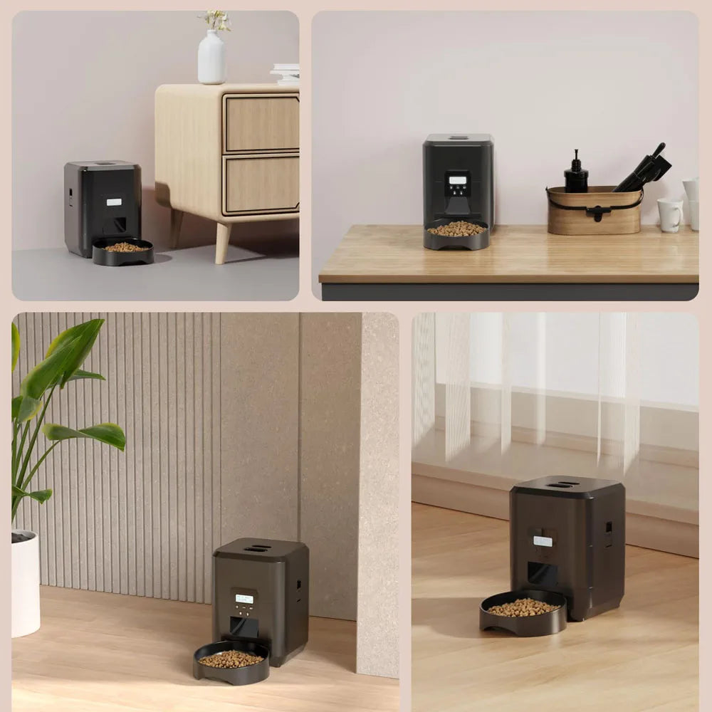Smart Husdjursmatdispenser med Regelbunden Kvantitativ Utfodring och Ljudinspelning