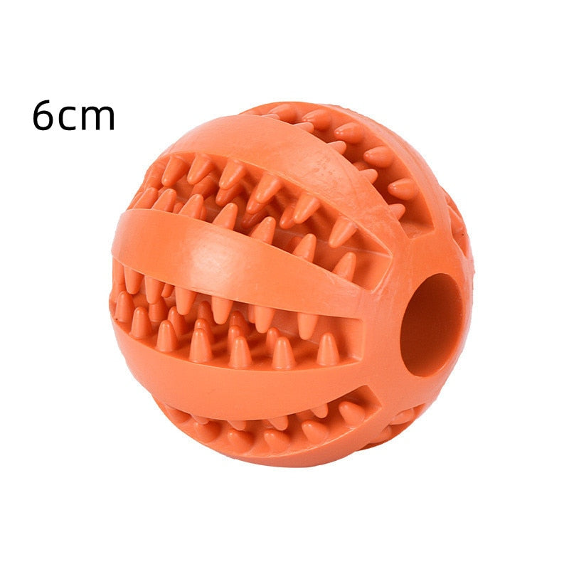 Hundtuggleksaker för tandrengöring - Extra tålig interaktiv elastisk boll för husdjur - Tillbehör för husdjur.